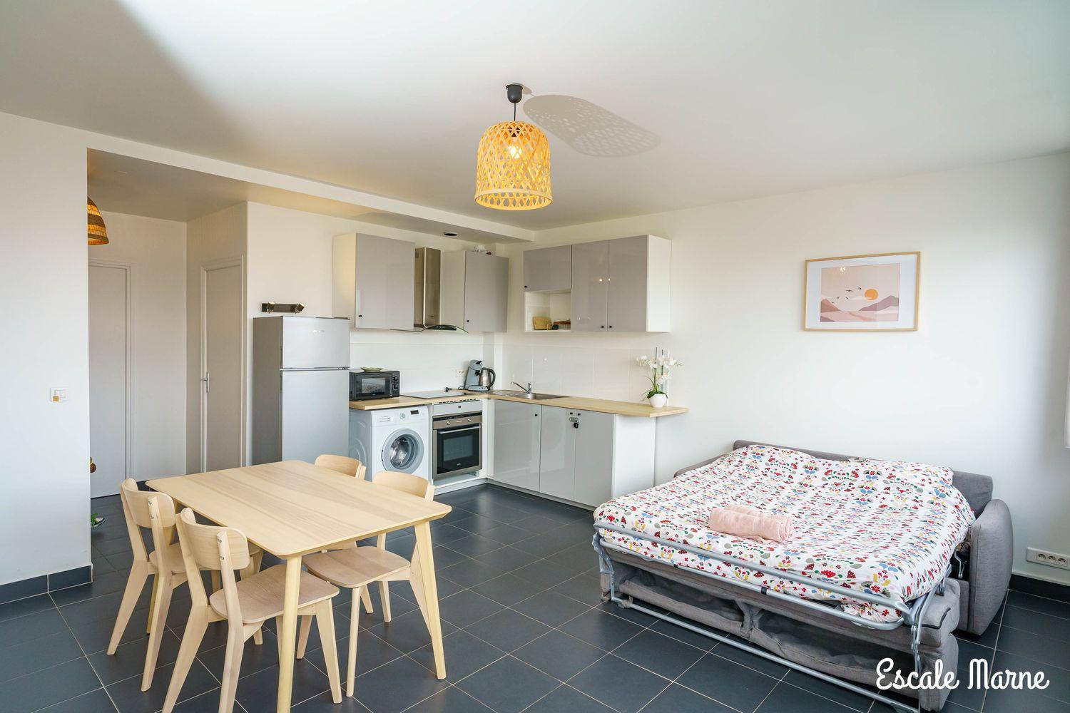 Escale-Marne Fr - 101 - Free Parking - Free Luggage Storage - All Equipped - Linen Included - Washing Machine - Luxury Eve Sleep Mattress 160X200 - 10Mn Walk Metro 8 - Rer A - Panoramic View - From 1 To 4 Guests Maisons-Alfort Exterior foto